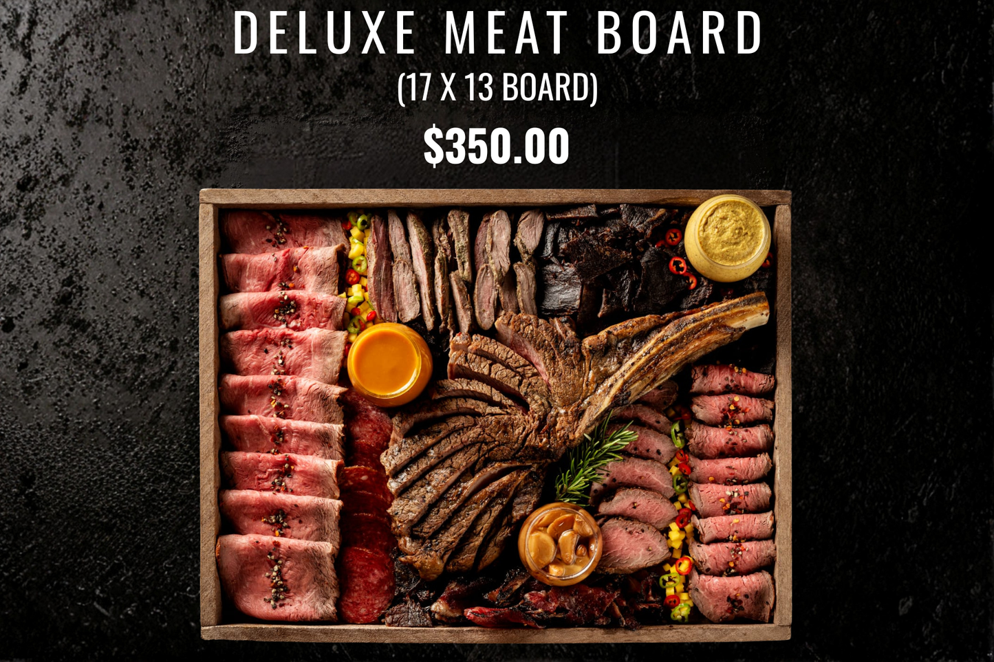 DELUXE MEAT BOARD (17x13 BOARD)